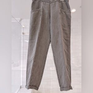 Women’s Gray Linen Casual Pants  NWOT